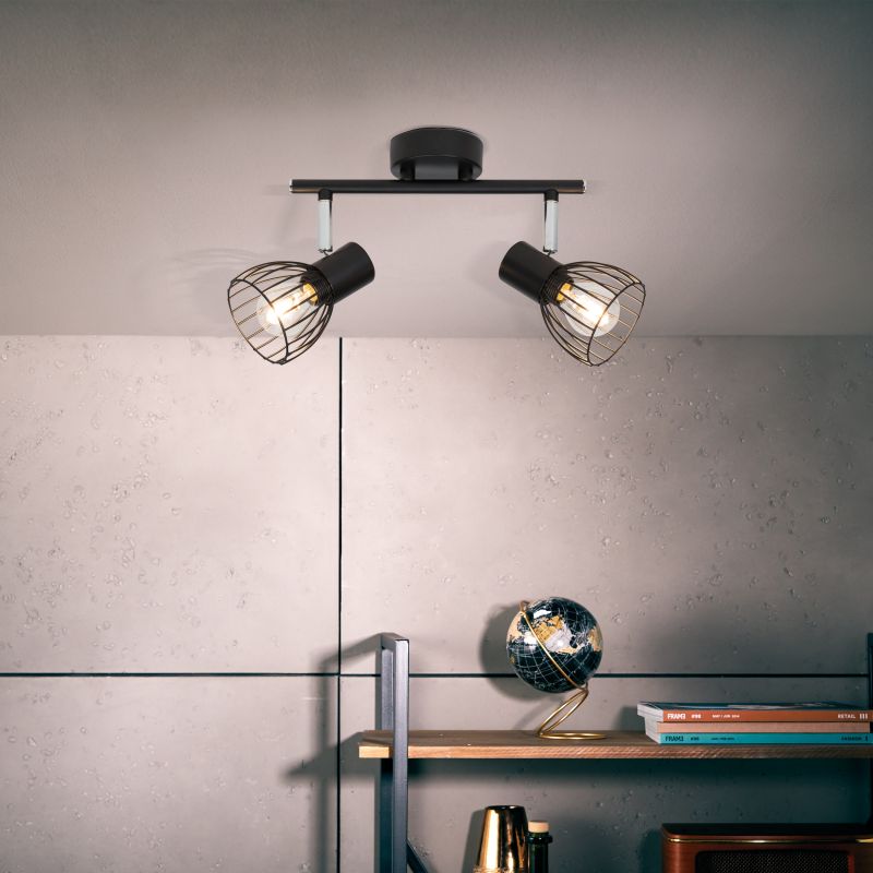 Blacky 2 Schwarz spotlight Von Brilliant - Perfekt f&uuml;r den Einsatz allein oder in Kombination mit mehreren Strahlern, um eine dynamische Beleuchtung im Zuhause zu schaffen.