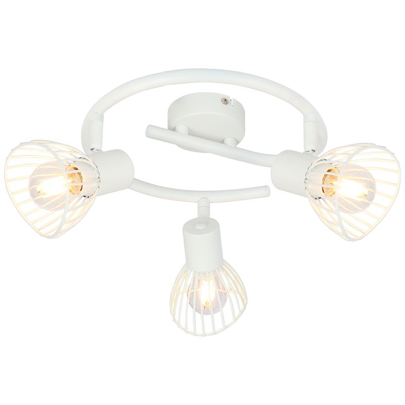 Elhi 3 Weiß spotlight Von Brilliant - Platzieren Sie die Leuchte in der Küche, im Flur oder im Schlafzimmer.