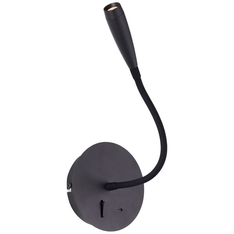 Jutta Schwarz leselampe Von Brilliant - Die Wandleuchte Jutta ist eine elegante Wahl, die gerichtetes und angenehmes Licht verbreitet.