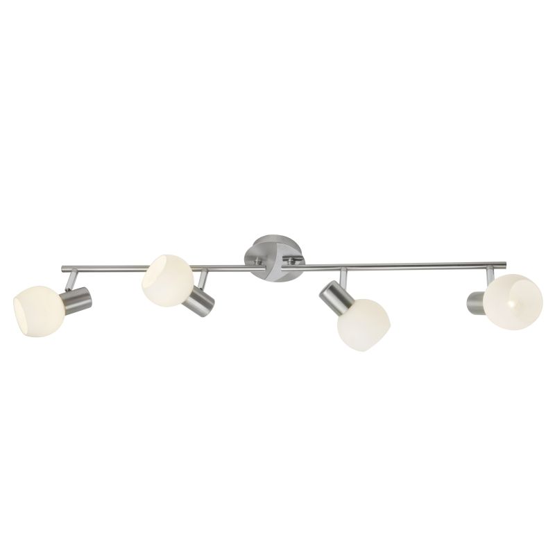 Tiara 4 Silber spotlight Von Brilliant - Tiara ist ein zeitloser Strahler aus Metall in Silber, der für flexible Beleuchtung im Wohnbereich sorgt.
