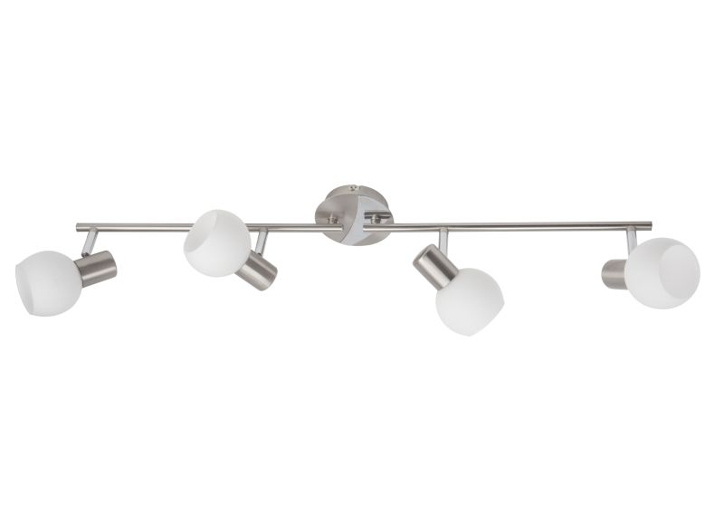 Tiara 4 Silber spotlight Von Brilliant - Tiara ist ein zeitloser Strahler aus Metall in Silber, der für flexible Beleuchtung im Wohnbereich sorgt.