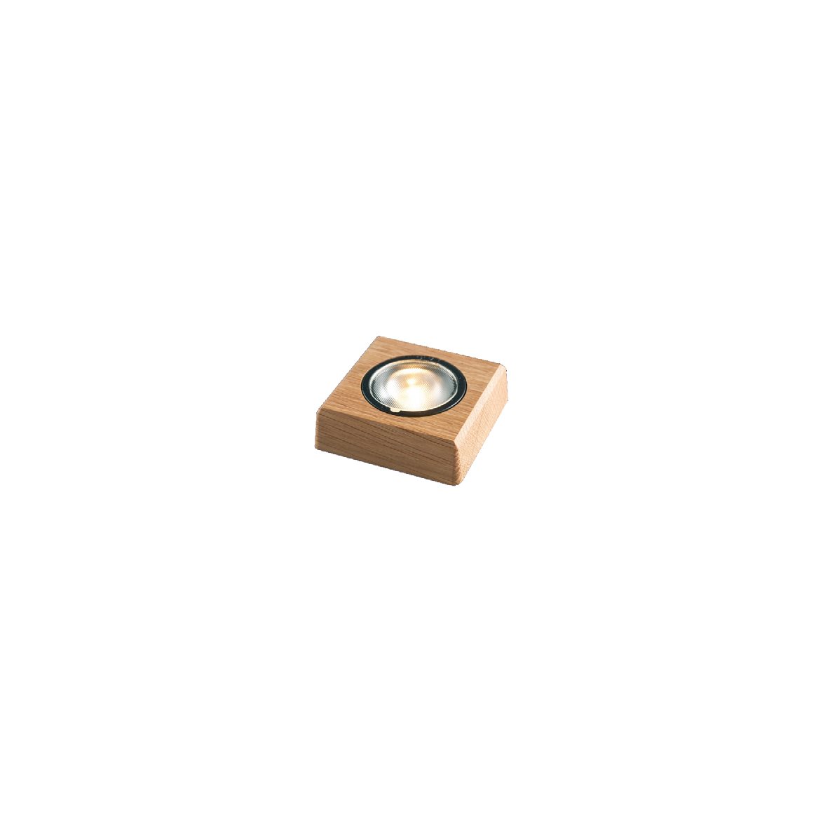Lichtplatte 11x11cm Eiche Von Frilight - Eine Lichtplatte zur Beleuchtung von Glasobjekten oder &auml;hnlichem, aus ge&ouml;lter Eiche.