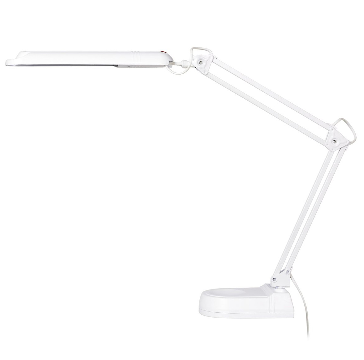 Swingo 110cm Weiß schreibtischlampe Von Armaturhantverk - Der leistungsstarke Arm und die breite Lichtquelle sorgen für gleichmäßiges Licht auf der gesamten Arbeitsfläche und sind somit ideal für Büros, Arbeitszimmer oder Hobbyarbeiten.
