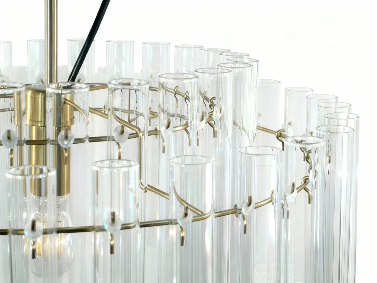 Lancaster Ø54 Messing/transparent hängelampe Von Lampan - Eine Leuchte, die Eleganz und Schlichtheit harmonisch vereint &ndash; und die das Interieur mit ihrem dezenten Glanz und zeitlosen Charme aufwertet.