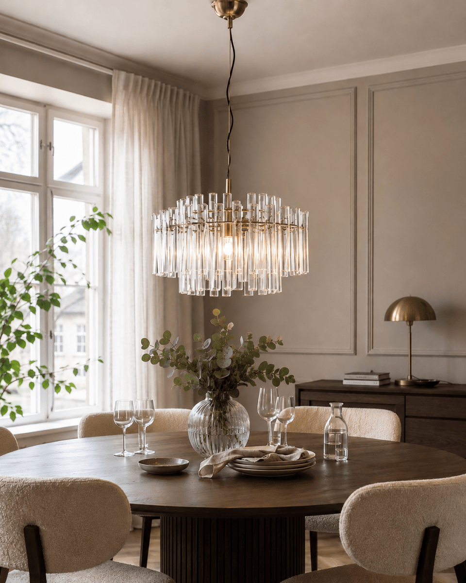 Lancaster Ø54 Messing/transparent hängelampe Von Lampan - Eine Leuchte, die Eleganz und Schlichtheit harmonisch vereint &ndash; und die das Interieur mit ihrem dezenten Glanz und zeitlosen Charme aufwertet.