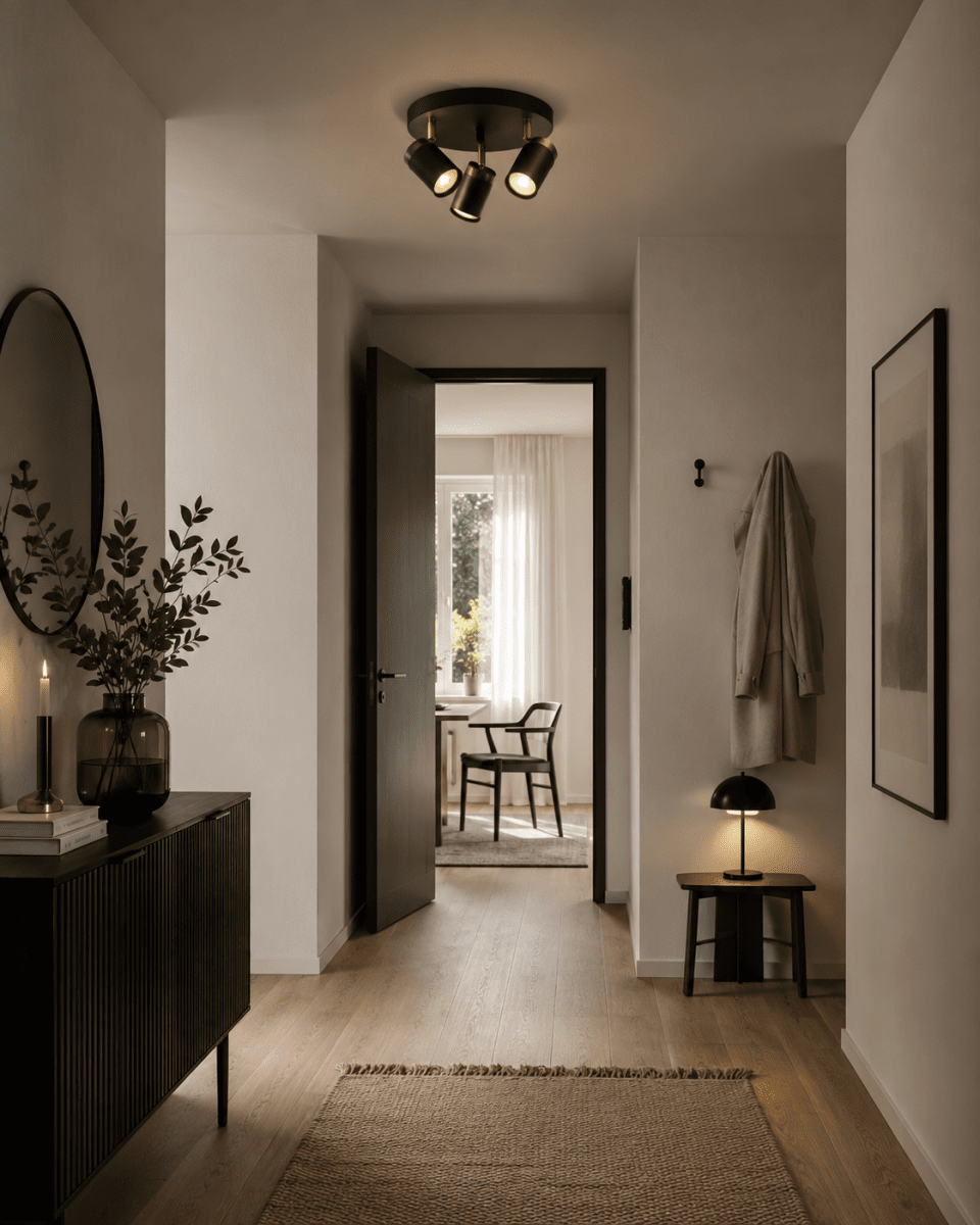 Lynx 3 Schwarz spotlight Von Nordic Lighting - Platzieren Sie ihn im Flur, in der K&uuml;che oder im Schlafzimmer.