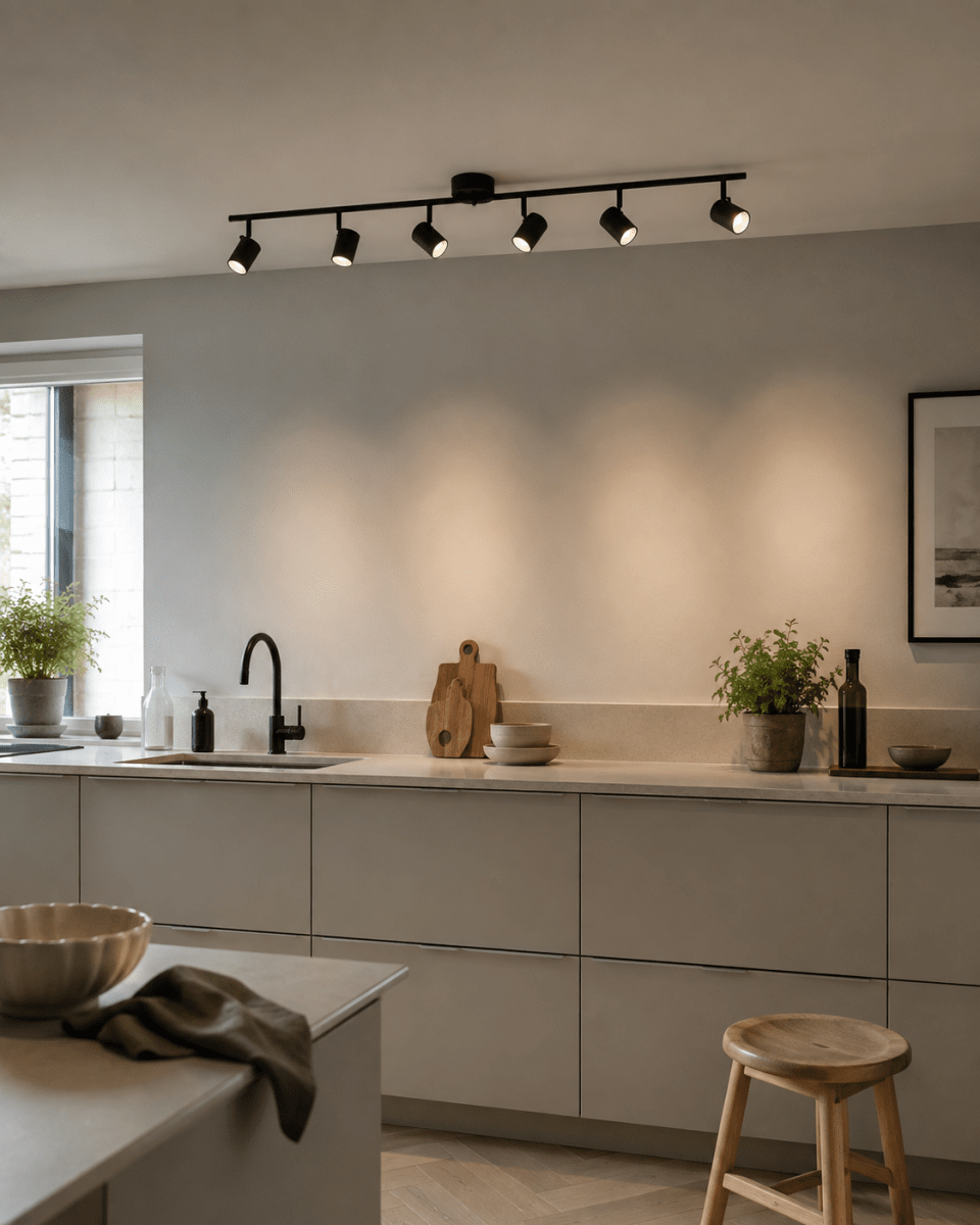 Omega 6 Schwarz spotlight Von Nordic Lighting - Platzieren Sie ihn im Flur, in der K&uuml;che oder im Schlafzimmer.