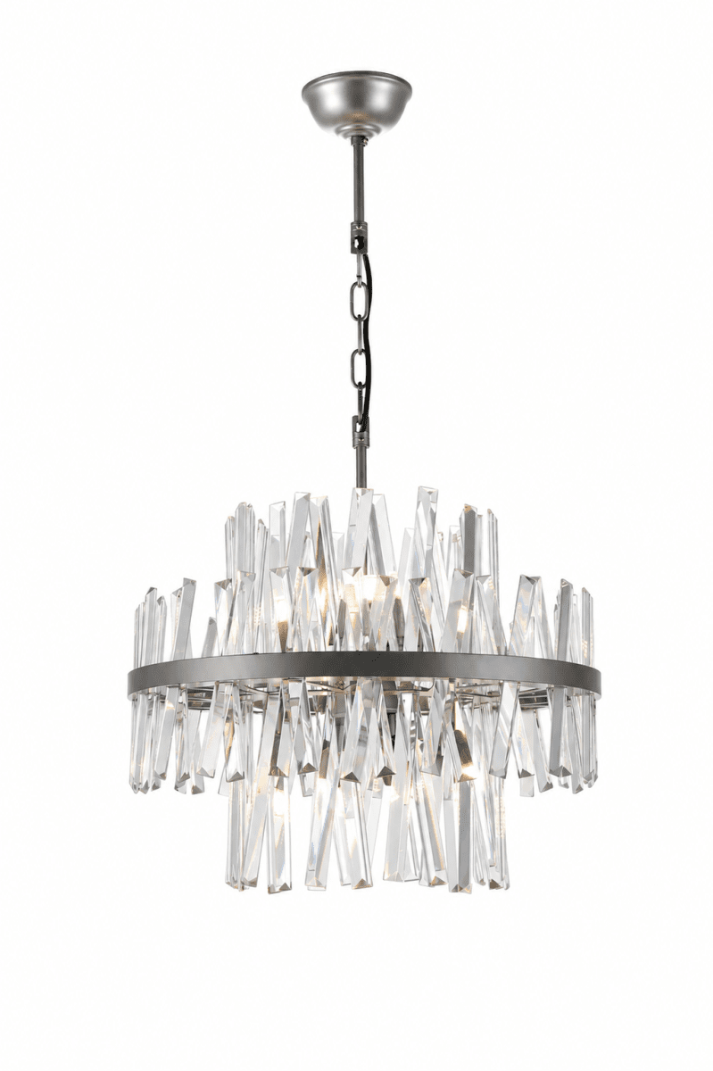Berwick Ø50 Transparent kristall Von Lampan - Mit ihrem dekorativen Design wird Berwick zum beeindruckenden Blickfang &uuml;ber dem Esstisch, im Wohnzimmer oder im Flur und verleiht jedem Raum Eleganz und Atmosph&auml;re.