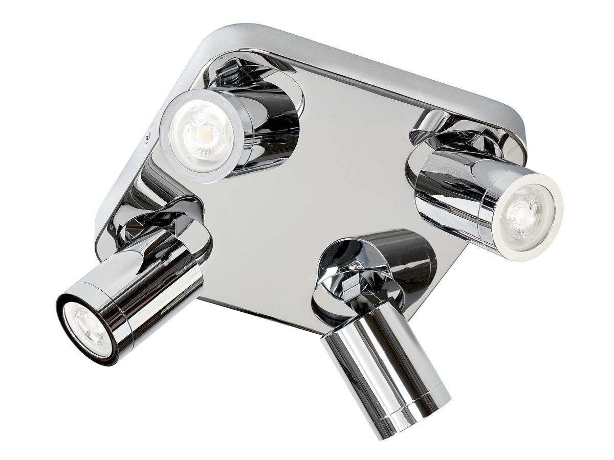 Torsö 24cm Chrom badezimmerlampe Von Armaturhantverk - Der Strahler verfügt über die Schutzart IP44, was bedeutet, dass er für feuchte Umgebungen sicher und langlebig ist.
