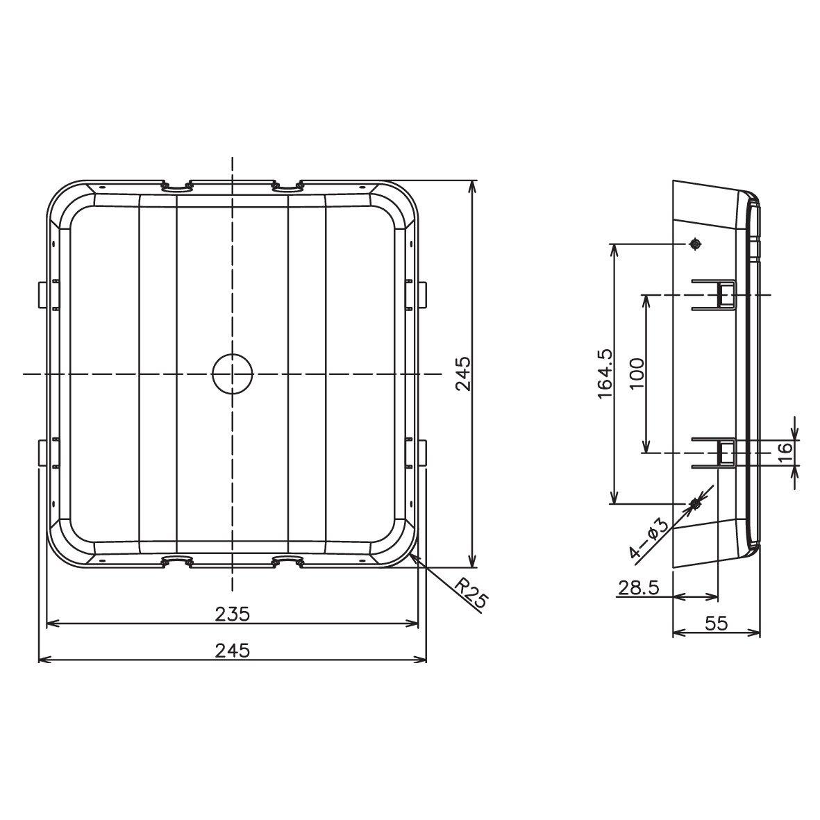 Schutzbox Schwarz Von Designlight - &nbsp;Schutzgeh&auml;use f&uuml;r LED-Einbauleuchten aus selbstverl&ouml;schendem Polyamid PA6, zugelassen f&uuml;r die Installation in D&auml;mmstoffen.