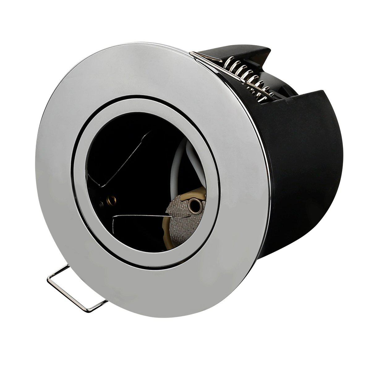 Tenny Dekorring Chrom Von Designlight - Diese gl&auml;nzende Chrom-Dekorblende erm&ouml;glicht den Austausch der Front der &bdquo;Tenny&ldquo;-Leuchte.