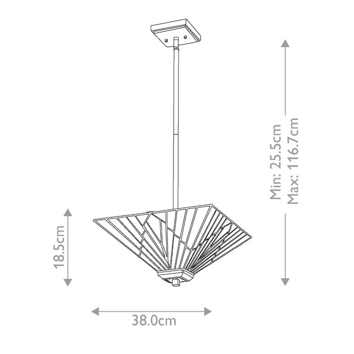 Alderley 38cm Mehrfarbig Von Elstead Lighting - Wenn die Lampe eingeschaltet ist, haben die blauen Glasplatten eine schöne Aquamarinfarbe, während die strukturierten Platten funkeln.