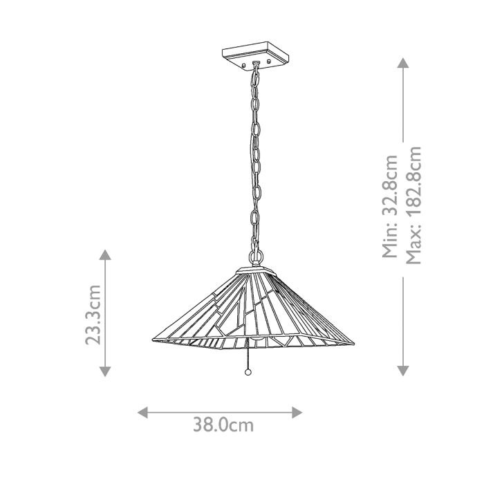 Alderley 38cm Mehrfarbig Von Elstead Lighting - Die Glasplatten haben eine schöne Aquamarinfarbe, während die strukturierten Platten funkeln.