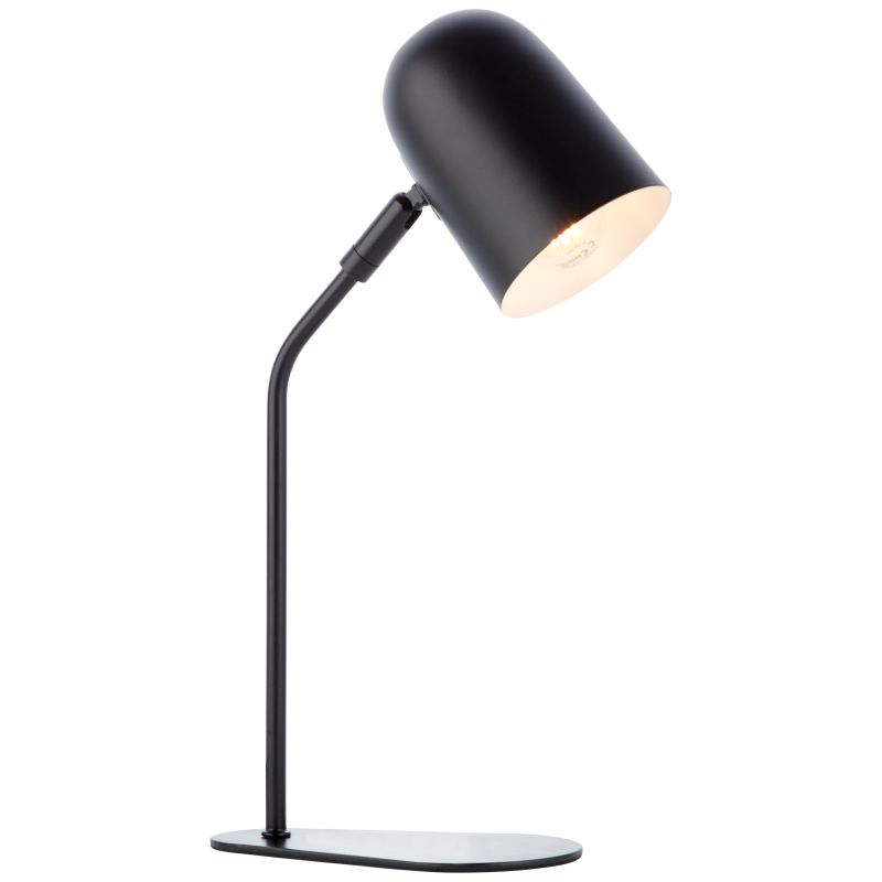 Tong 38cm Schwarz schreibtischlampe Von Brilliant - Dank des schwenkbaren Leuchtenkopfes l&auml;sst sich die Lichtrichtung leicht anpassen, um auch gr&ouml;&szlig;ere oder verwinkelte Fl&auml;chen zu trocknen und dunkle Ecken zu vermeiden.