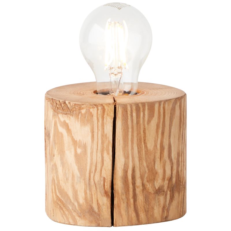 Trabo 10cm Holz tischlampe Von Brilliant - Die Kombination aus Holz und moderner Technologie erzeugt einen natürlichen und zeitlosen Ausdruck, der die Leuchte zu einem dekorativen Detail im Zuhause macht.
