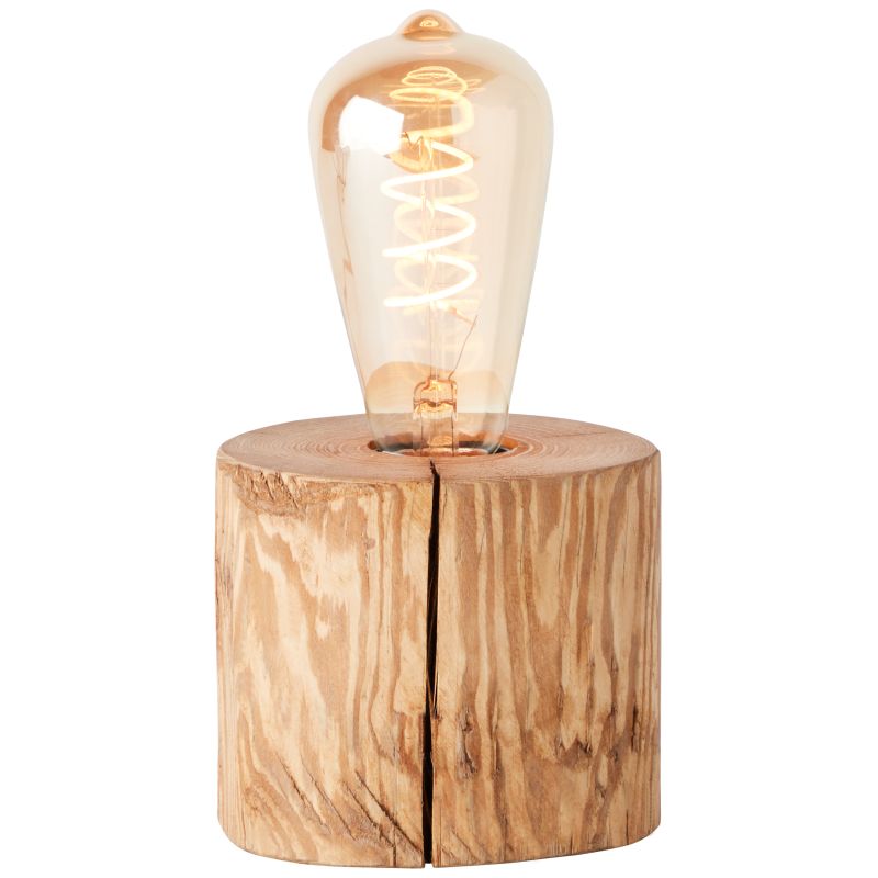 Trabo 10cm Holz tischlampe Von Brilliant - Die Kombination aus Holz und moderner Technologie erzeugt einen natürlichen und zeitlosen Ausdruck, der die Leuchte zu einem dekorativen Detail im Zuhause macht.