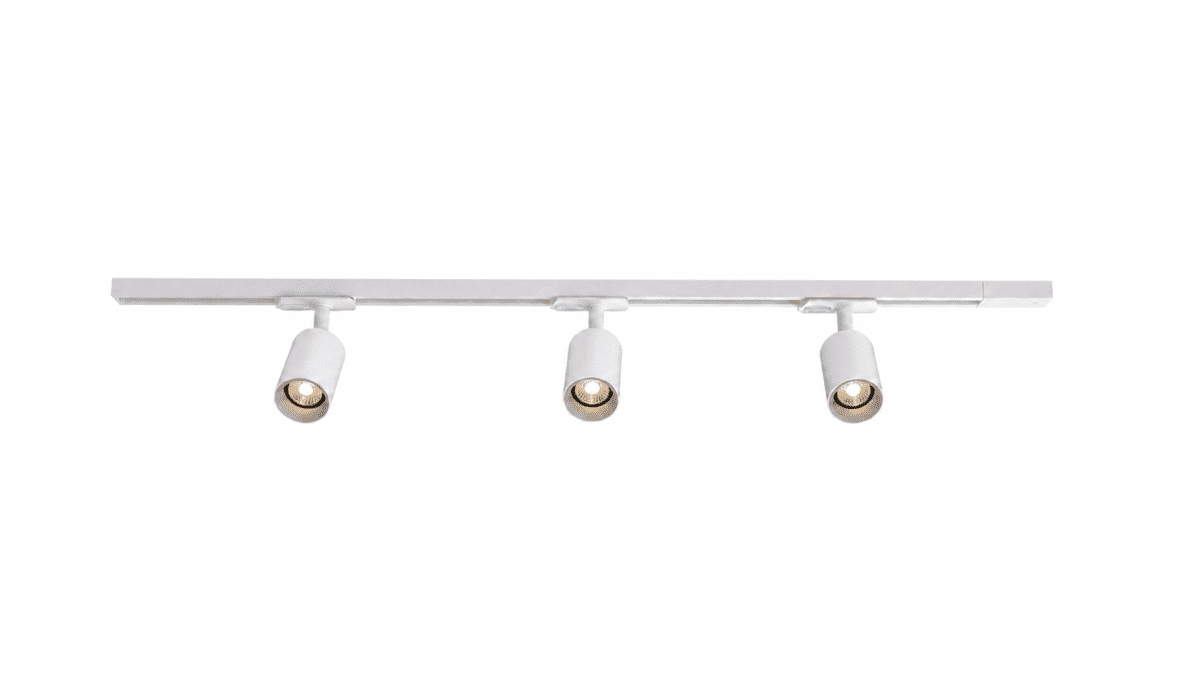 Forma 3-sett Weiß Von Nordic Lighting - Ein komplettes Set aus Schienen und Strahlern von Nordic Lighting.
