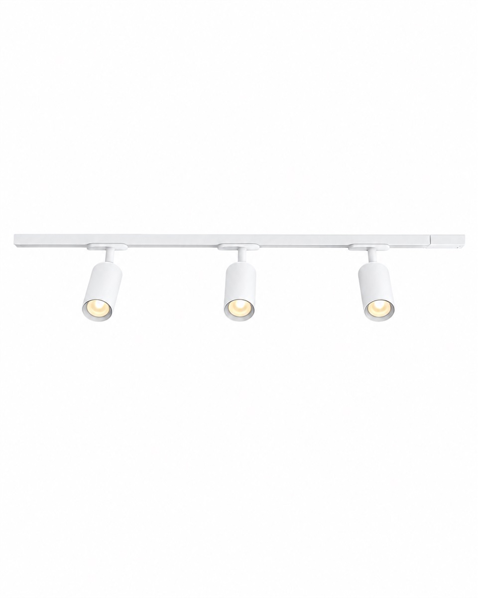 Forma 3-sett Weiß Von Nordic Lighting - Ein komplettes Set aus Schienen und Strahlern von Nordic Lighting.
