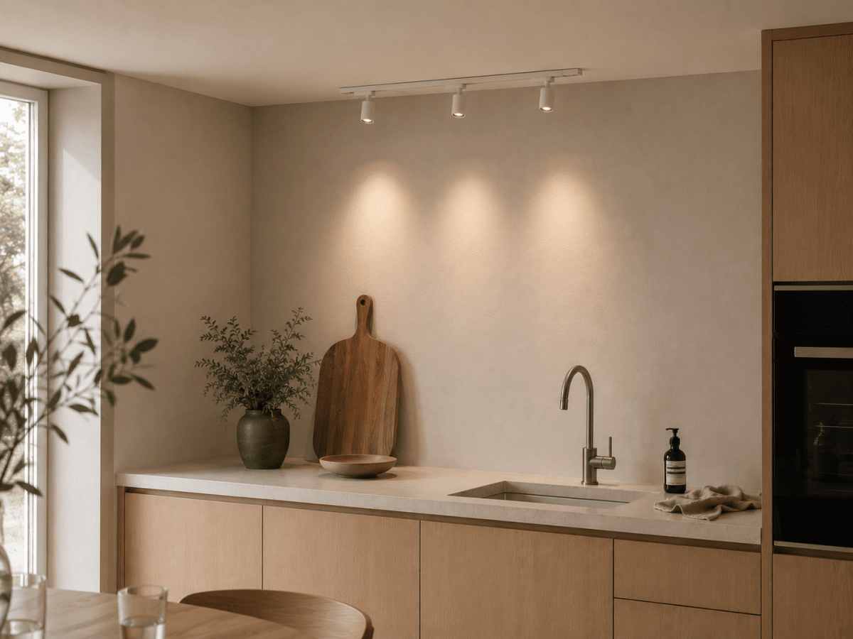 Forma 3-sett Weiß Von Nordic Lighting - Ein komplettes Set aus Schienen und Strahlern von Nordic Lighting.