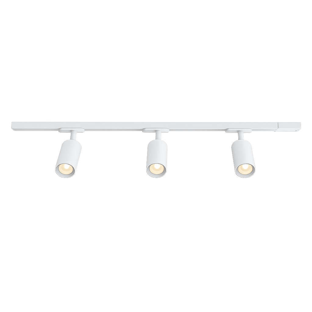 Forma 3-sett Weiß Von Nordic Lighting - Ein komplettes Set aus Schienen und Strahlern von Nordic Lighting.