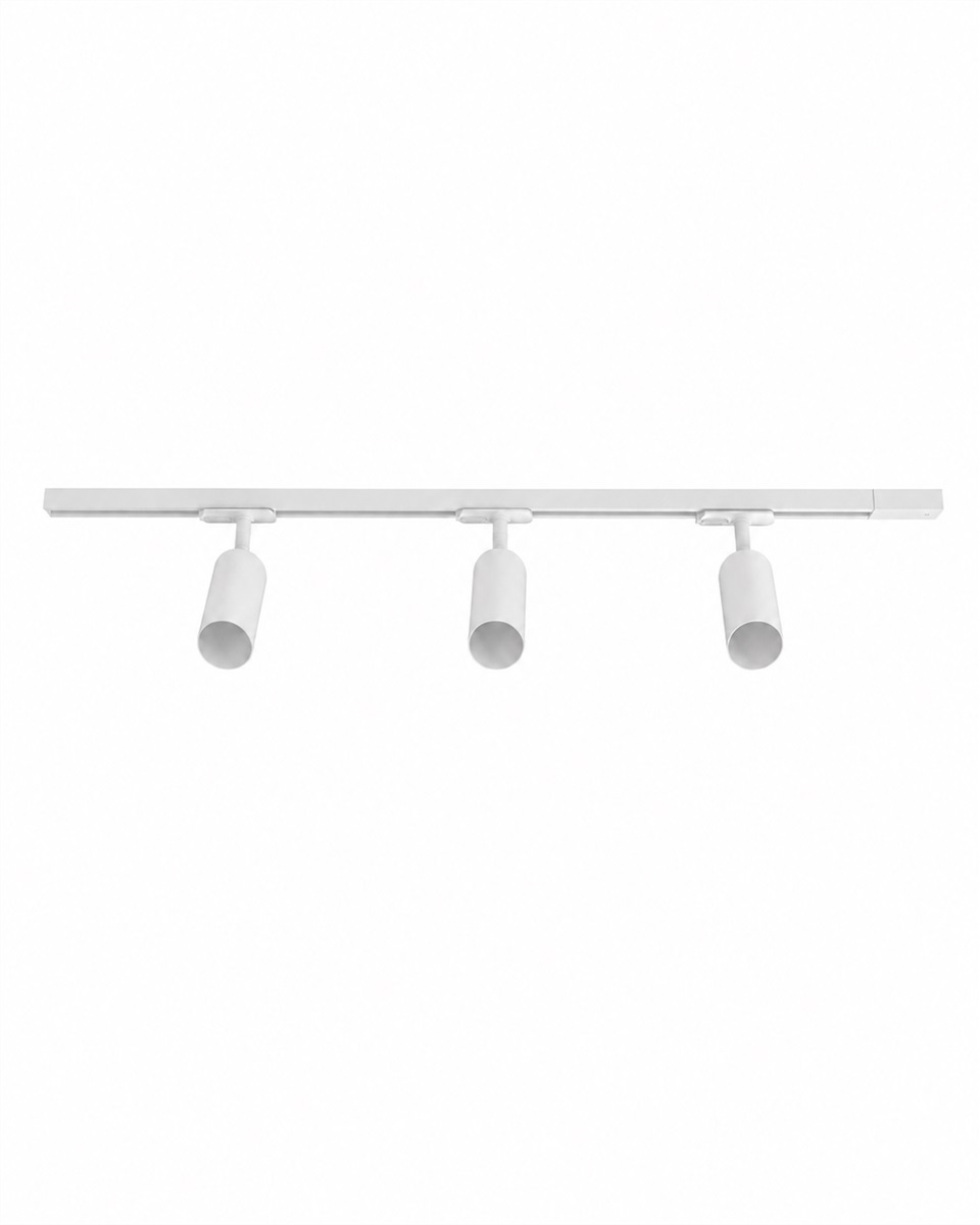 Forma 3-sett Weiß Von Nordic Lighting - Ein komplettes Set aus Schienen und Strahlern von Nordic Lighting.