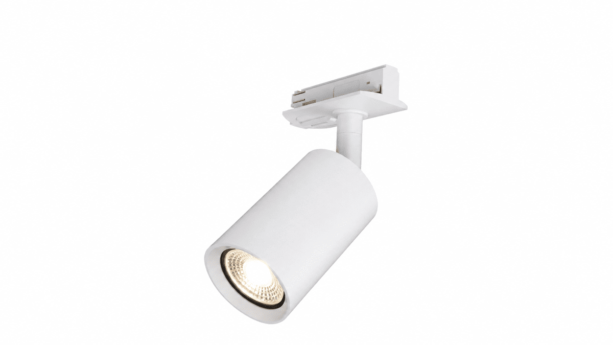 Forma spot Weiß Von Nordic Lighting - Strahler k&ouml;nnen nach Bedarf in die Schiene eingesetzt und die Lichtrichtung angepasst werden.