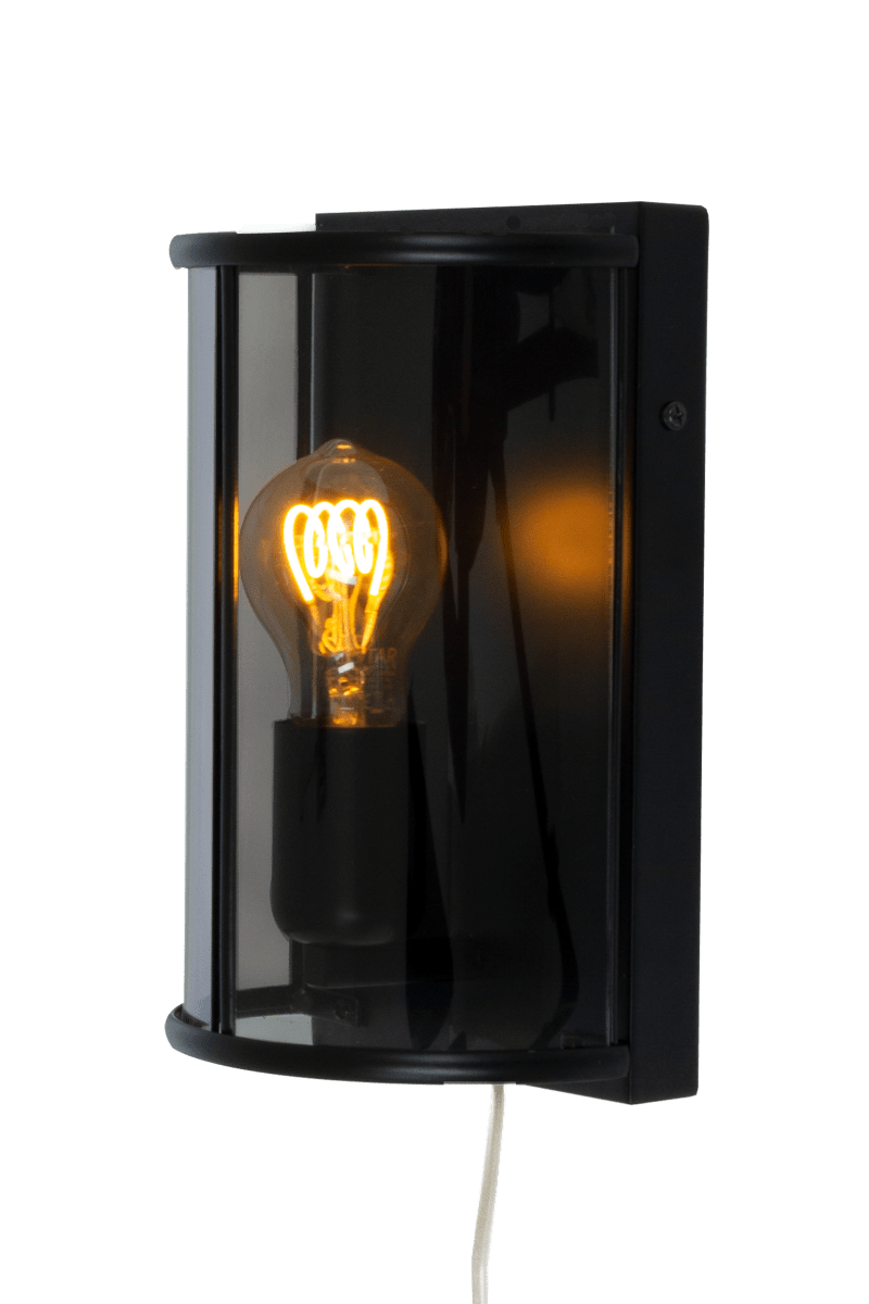 Budgie 25cm Schwarz wandlampe Von Aneta Lighting - Die Budgie-Wandlampe hat ein klassisches Design.