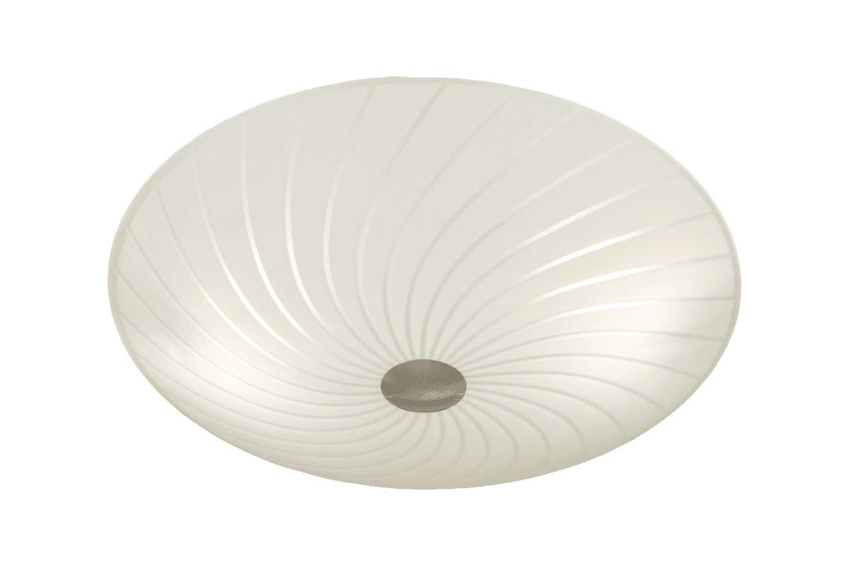 Cyklon Ø34 Weiß deckenleuchte Von Aneta Lighting - Der Schirm ist leicht muschelf&ouml;rmig und passt mit seinem sch&ouml;nen Muster und den Metalldetails in jedes Interieur.