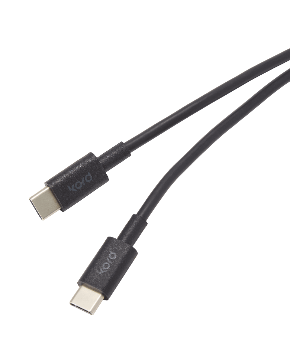USB-C zu USB-C Schwarz Von Kord - Eine elegante L&ouml;sung, die Design und Funktion vereint.