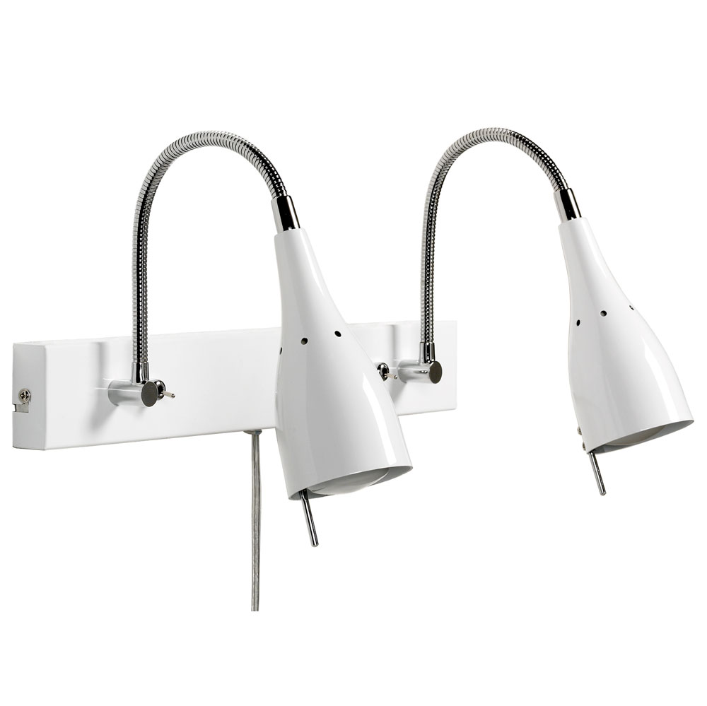 Tanum Weiß leselampe Von Armaturhantverk - Durch das elegante und minimalistische Design passt es perfekt ins Schlafzimmer, Wohnzimmer oder B&uuml;ro.