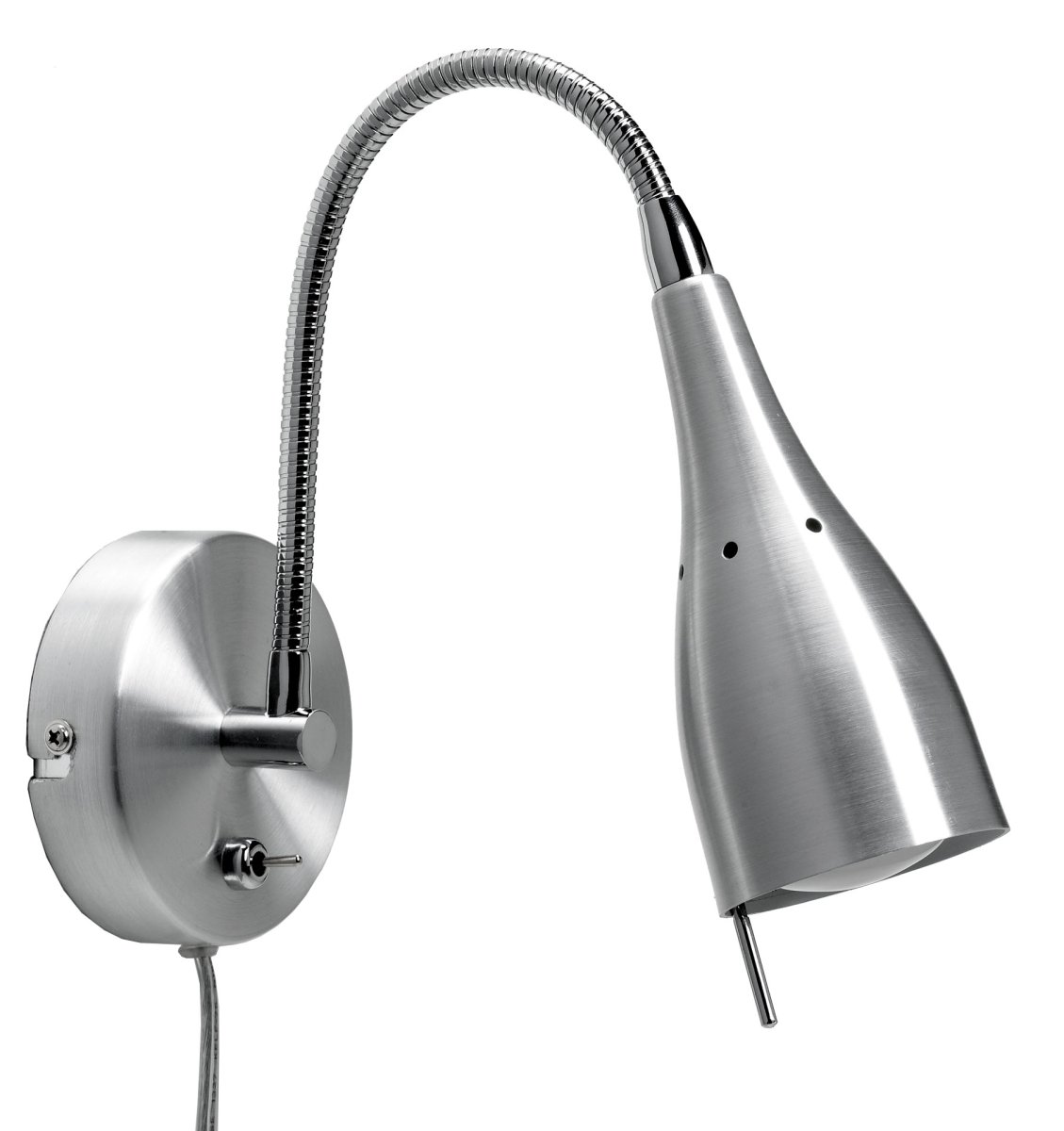 Tanum Aluminium leselampe Von Armaturhantverk - Mit dem flexiblen Arm k&ouml;nnen Sie das Licht ganz einfach dorthin richten, wo Sie es am meisten brauchen, wodurch die Lampe perfekt f&uuml;r Lernecken oder Arbeitspl&auml;tze geeignet ist.