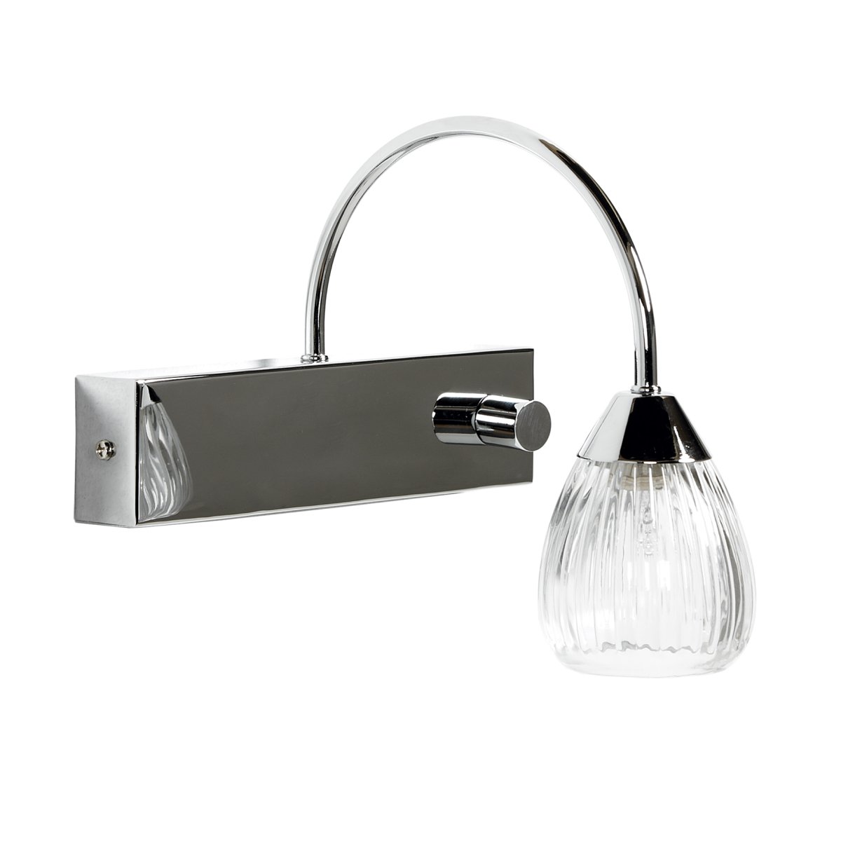 Zoombild von Öckerö 23cm Chrom badezimmerlampe Von Armaturhantverk - Mit ihrer hochwertigen Konstruktion und dem anspruchsvollen Design wertet diese Lampe die Atmosph&auml;re und den Stil des Badezimmers auf.