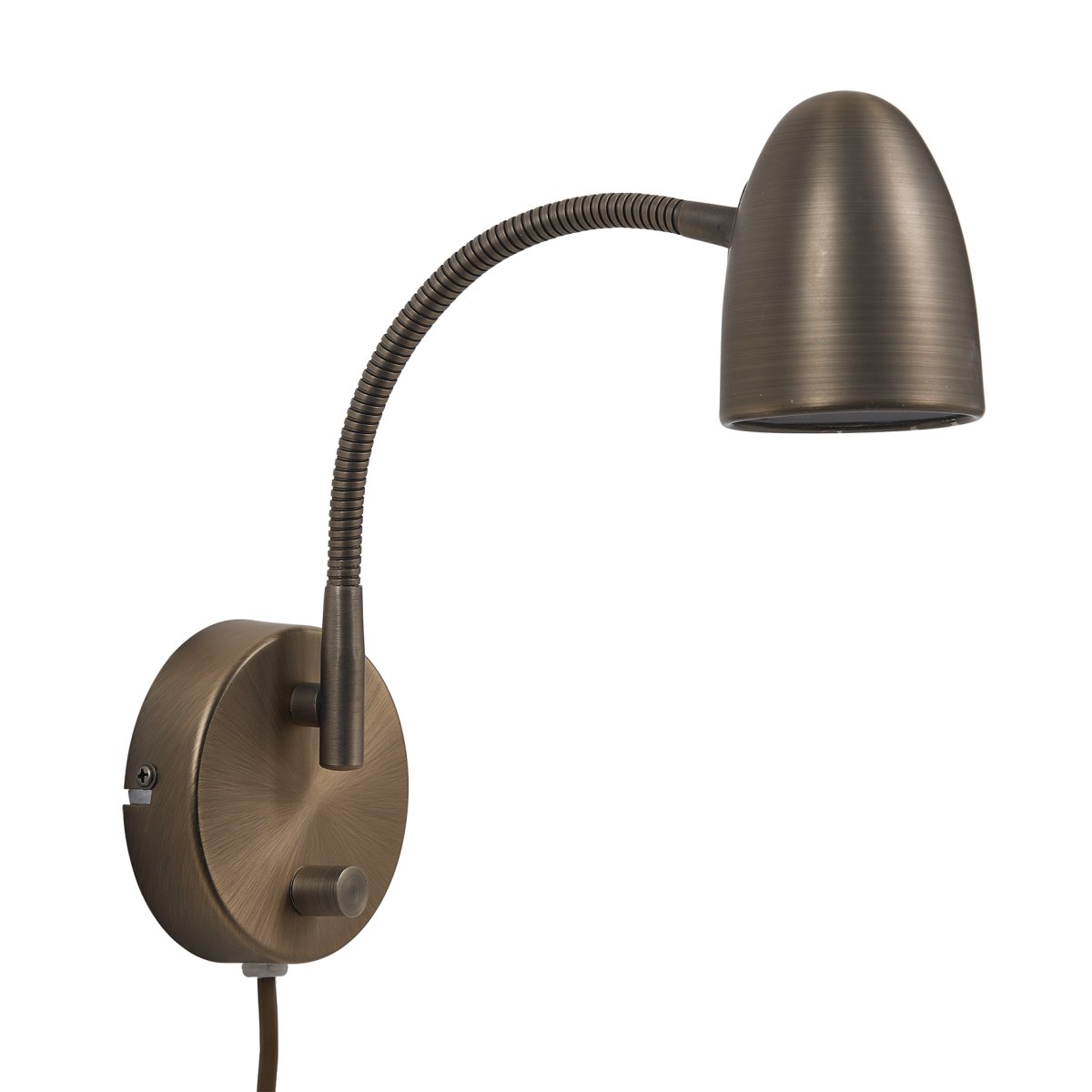 Koster Oxidbraun leselampe Von Armaturhantverk - Durch die matte Oberfläche und das stilvolle Design fügt sich die Lampe in moderne und klassische Umgebungen ein.