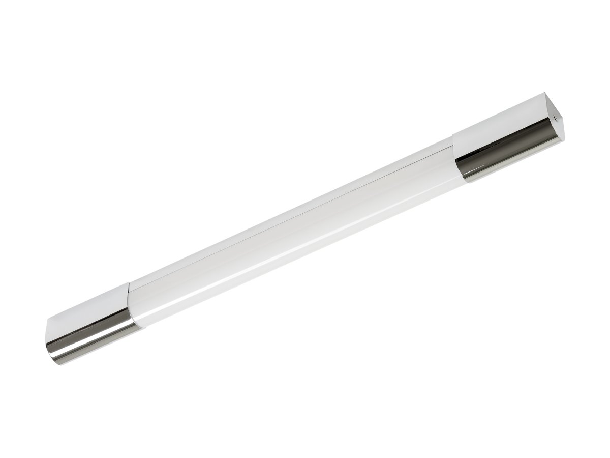 Ramsö Chrom badezimmerlampe Von Armaturhantverk - Diese elegante und moderne Badezimmerlampe sorgt f&uuml;r ein kr&auml;ftiges und gleichm&auml;&szlig;iges Licht, perfekt f&uuml;r die Spiegelbeleuchtung.