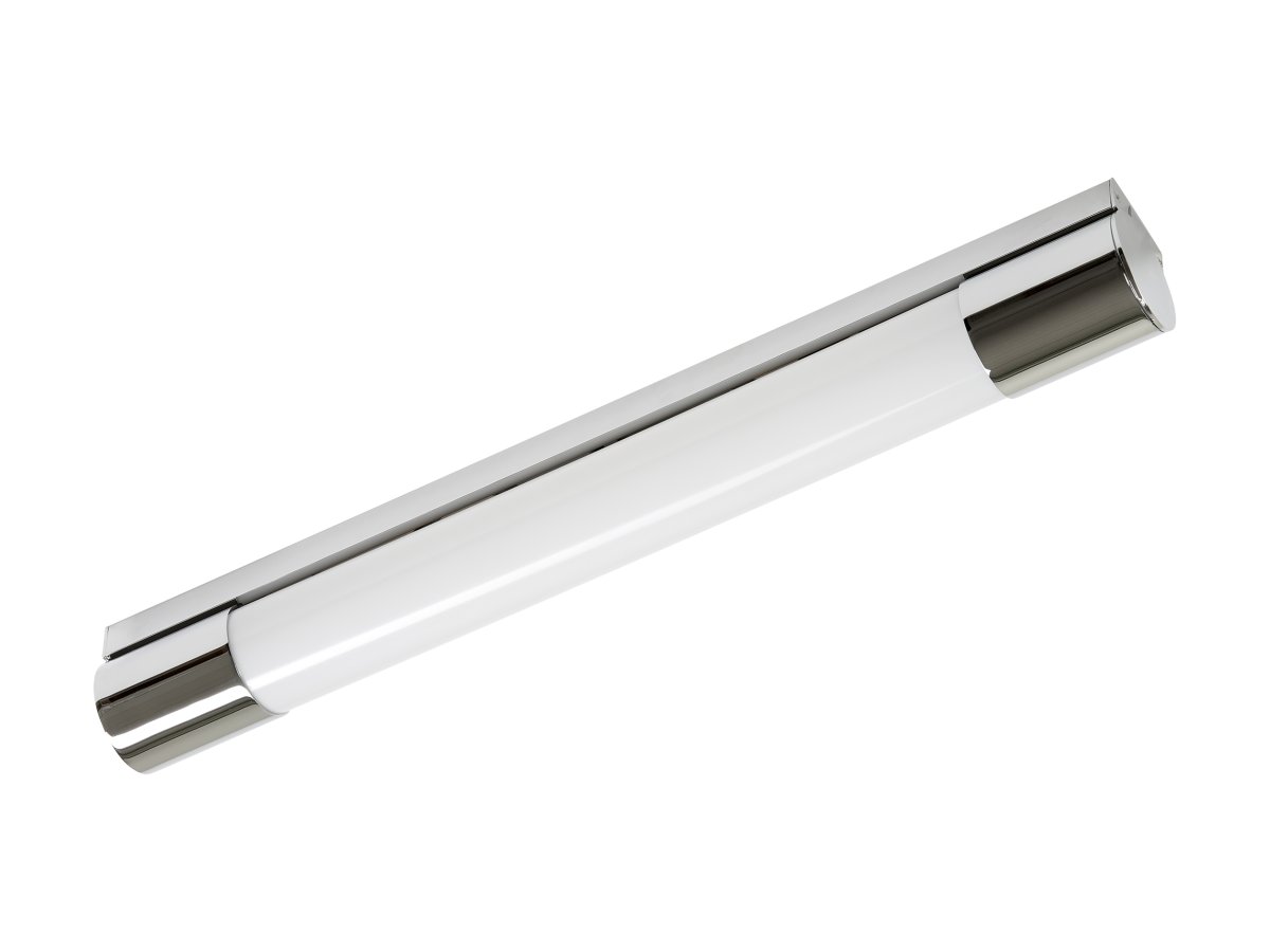 Zoombild von Kalven 80cm Chrom badezimmerlampe Von Armaturhantverk - Diese elegante und moderne Badezimmerlampe sorgt f&uuml;r ein kr&auml;ftiges und gleichm&auml;&szlig;iges Licht, perfekt f&uuml;r die Spiegelbeleuchtung.