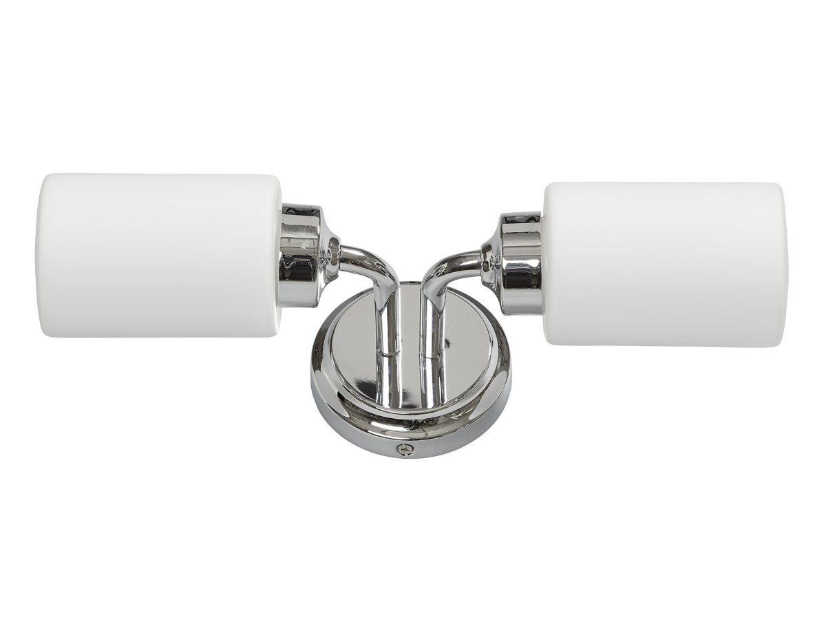 Boda 36cm Chrom badezimmerlampe Von Armaturhantverk - Die Lampe verfügt über die Schutzart IP44 und ist somit sicher und zuverlässig für den Einsatz in Feuchträumen geeignet.