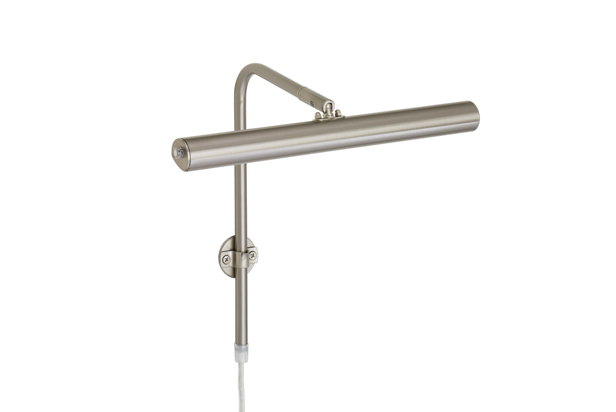 Gallery 30cm Nickel Von Texa Design - Diese Wandleuchte verleiht Ihrem Zuhause oder B&uuml;ro ein anspruchsvolles und modernes Ambiente und bietet gleichzeitig au&szlig;ergew&ouml;hnliche Funktionalit&auml;t.