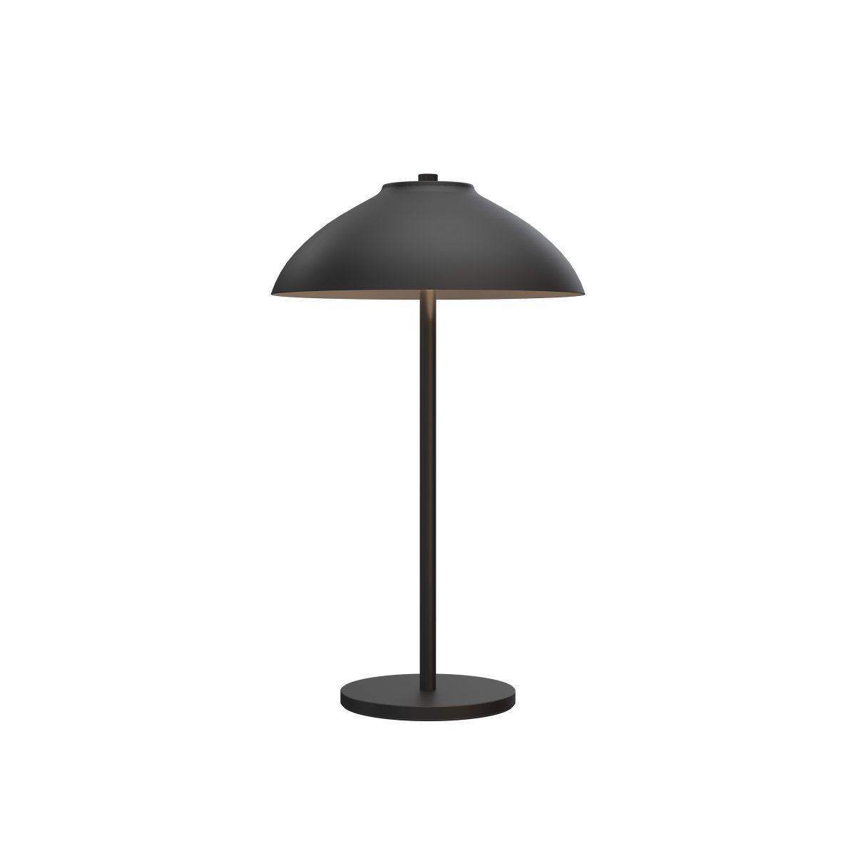 Vali 40cm Schwarz tischlampe Von Belid - Der breite Schirm lenkt das Licht nach unten und erzeugt eine klare Lichtzone, die dem Raum Struktur und Atmosph&auml;re verleiht.