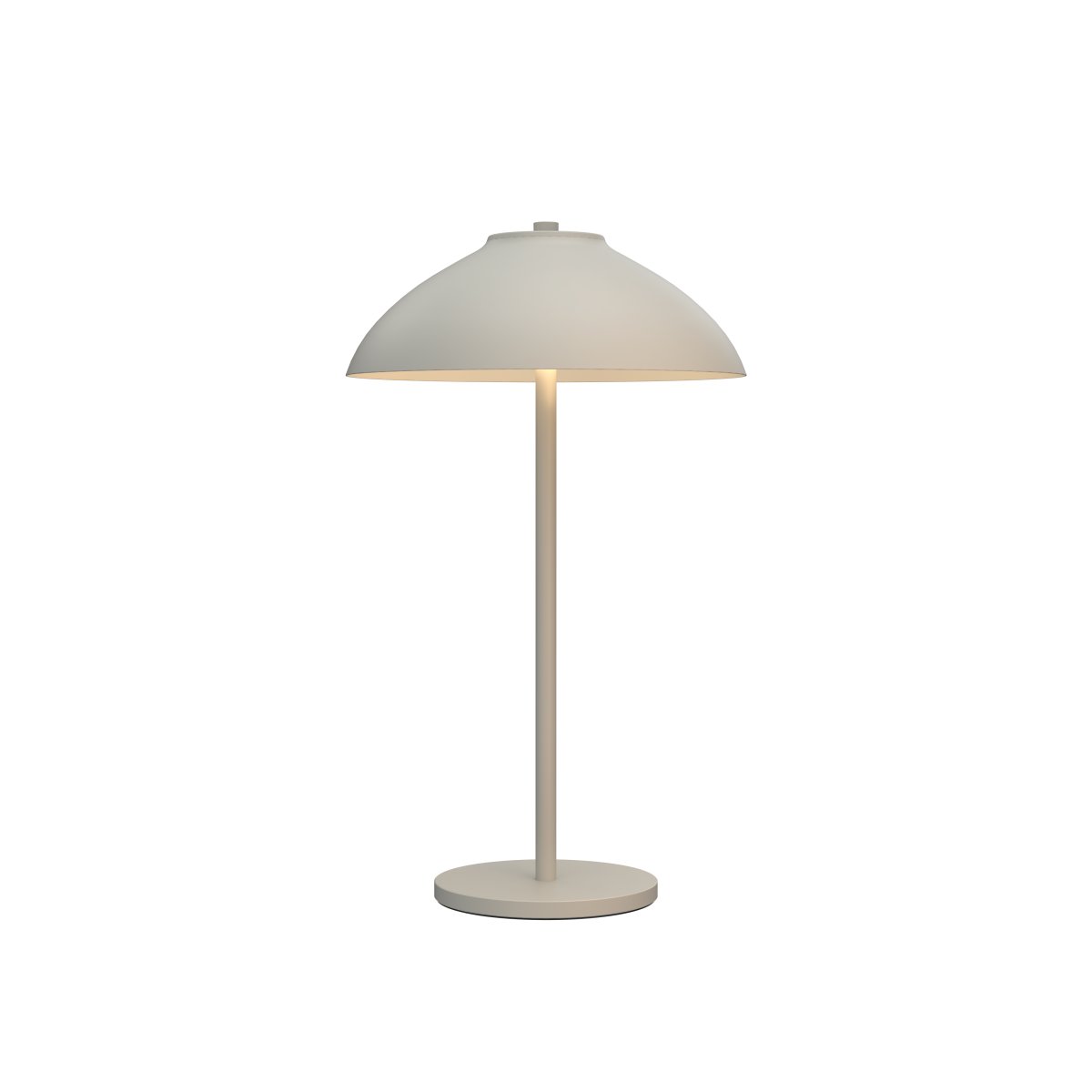 Vali 40cm Sand tischlampe Von Belid - Der breite Schirm lenkt das Licht nach unten und erzeugt eine klare Lichtzone, die dem Raum Struktur und Atmosph&auml;re verleiht.