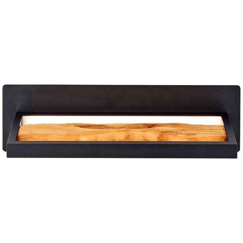 Chaumont 35cm Holz wandlampe Von Brilliant - Sie passt gleichermaßen gut ins Wohn- und Schlafzimmer wie in den Flur und verbreitet ein warmes und wohnliches Gefühl.