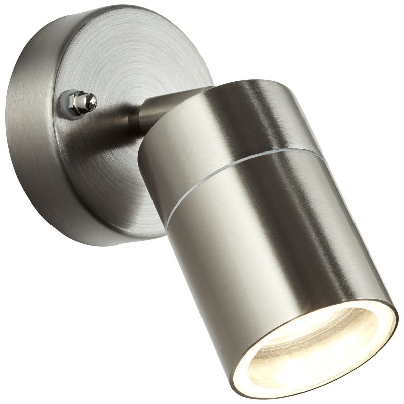 Jandy Stahl außenlampe Von Brilliant - Jandy ist eine vielseitige Wandleuchte, die sich perfekt für den Eingang eignet – aber auch zur Beleuchtung des Schlüssellochs im Dunkeln und als dekorative Fassadenbeleuchtung.