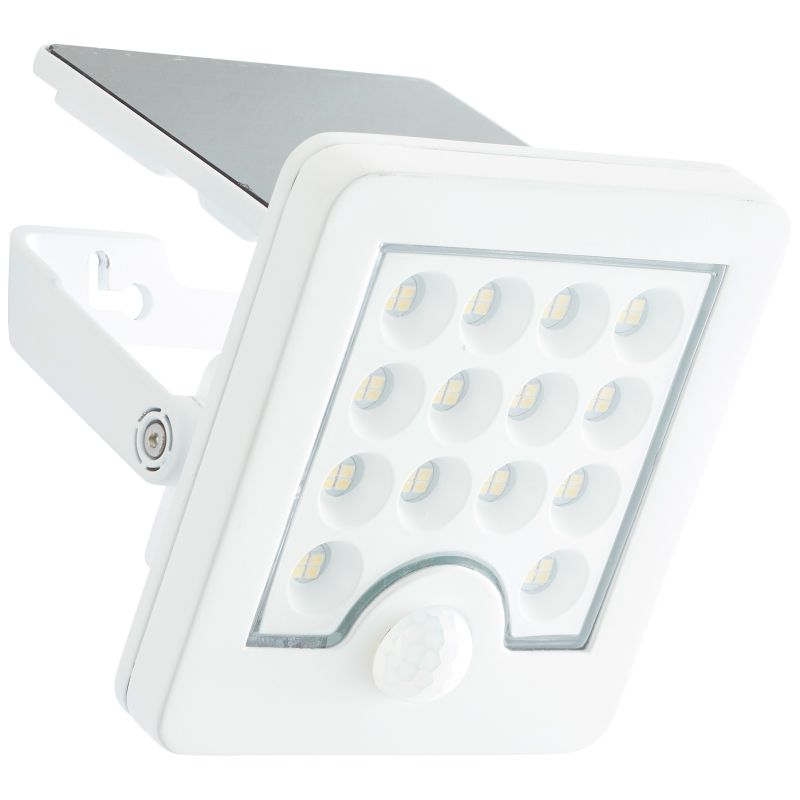 Luton Weiß solarleuchte Von Brilliant - Dank Solarbetrieb ist die Leuchte umweltfreundlich und kosteng&uuml;nstig, und der integrierte Bewegungsmelder verf&uuml;gt &uuml;ber drei Einstellungen f&uuml;r optimale Beleuchtung.