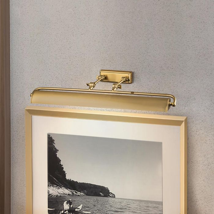 Winchfield 70cm Antikes Messing Von Elstead Lighting - Erhältlich in antikem Messing, Mattschwarz und Eicheneffekt für Bildschirme und Wandhalterungen.