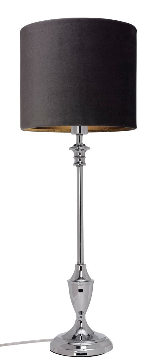 Lampfot 44cm Chrom lampenfuß Von Cottex - Dieser elegante Lampenfu&szlig; aus Metall mit seiner stilvollen Chromoberfl&auml;che verleiht jedem Raum ein modernes und zeitloses Flair.