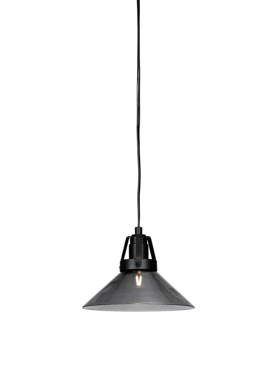 Skomakare Ø20 Rauchfarben fensterlampe Von Cottex - Lieferung mit 3,5 m langem schwarzem Kabel und Stecker.
