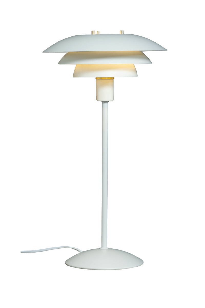 Zoombild von Epsilon 47cm Weiß tischlampe Von Aneta Lighting - Epsilon wird mit zwei Sets dekorativer Ringe und Kn&ouml;pfe geliefert.