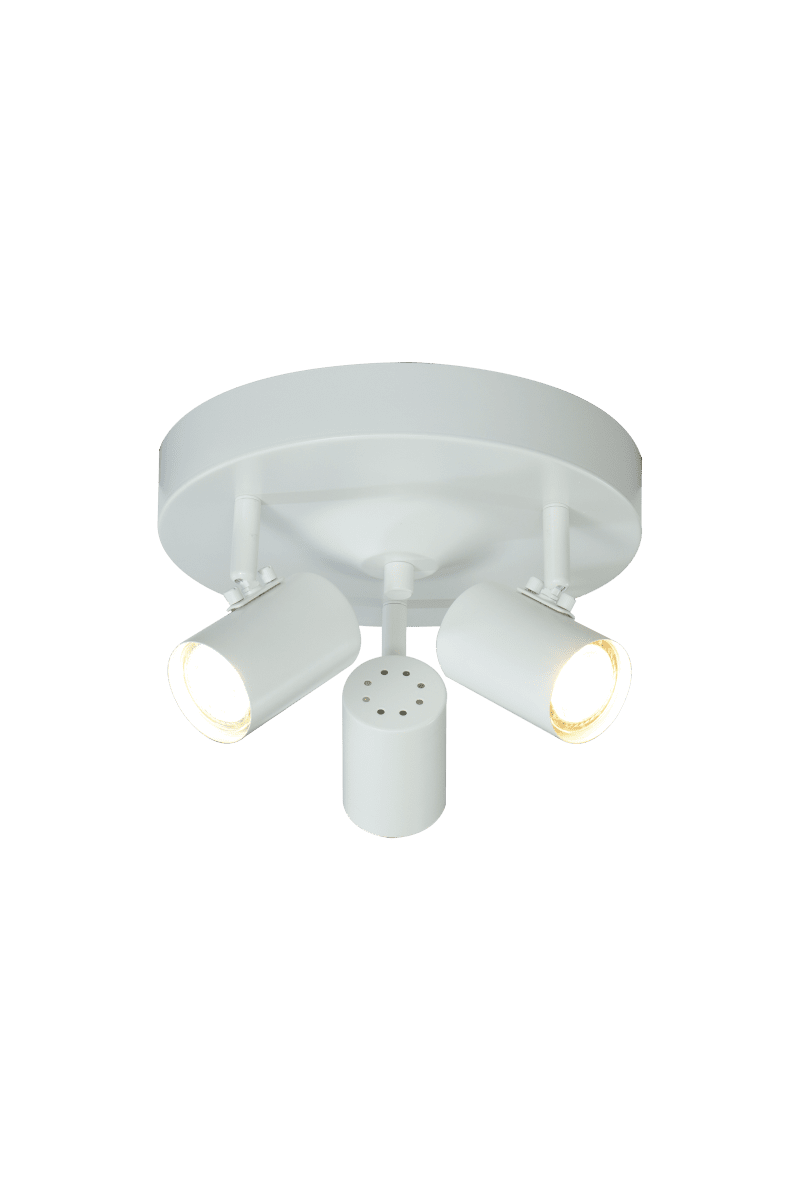 Hugin 3 Weiß spotlight Von Aneta Lighting - Der praktische Strahler Hugin mit seinen drei verstellbaren Leuchtenköpfen ermöglicht es Ihnen, das Licht ganz einfach nach Ihren Wünschen auszurichten.